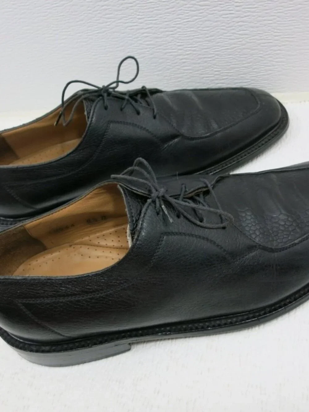 Belvedere Florence Ostrich Leg Leather Men's Oxford Elegant Dress Shoes Size 8.5
